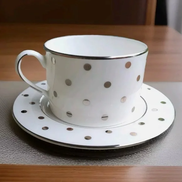 Kate Spade Larabee Dot Cup and Saucer (10) - Picture 1 of 3